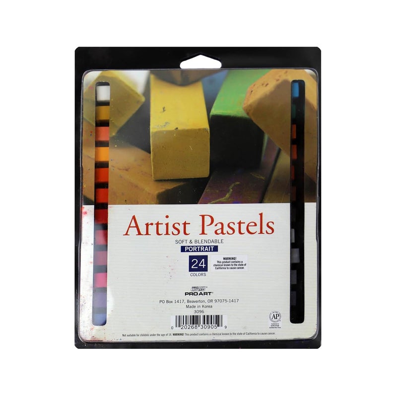 PRO ART Artist Pastel, 24 Portrait Color Set, Assorted, Count - Image 1